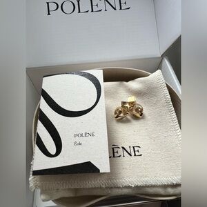 POLÈNE Éole Stud Earrings - POLENE New 24 Carat Gold Plated Earrings